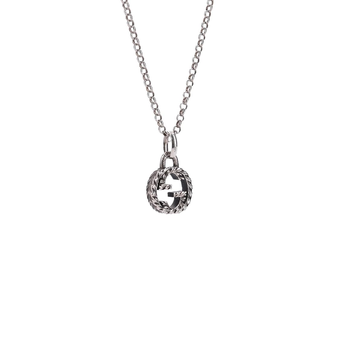 구찌 455535 인터로킹 G 펜던트 네클리스 실버 상품이미지6