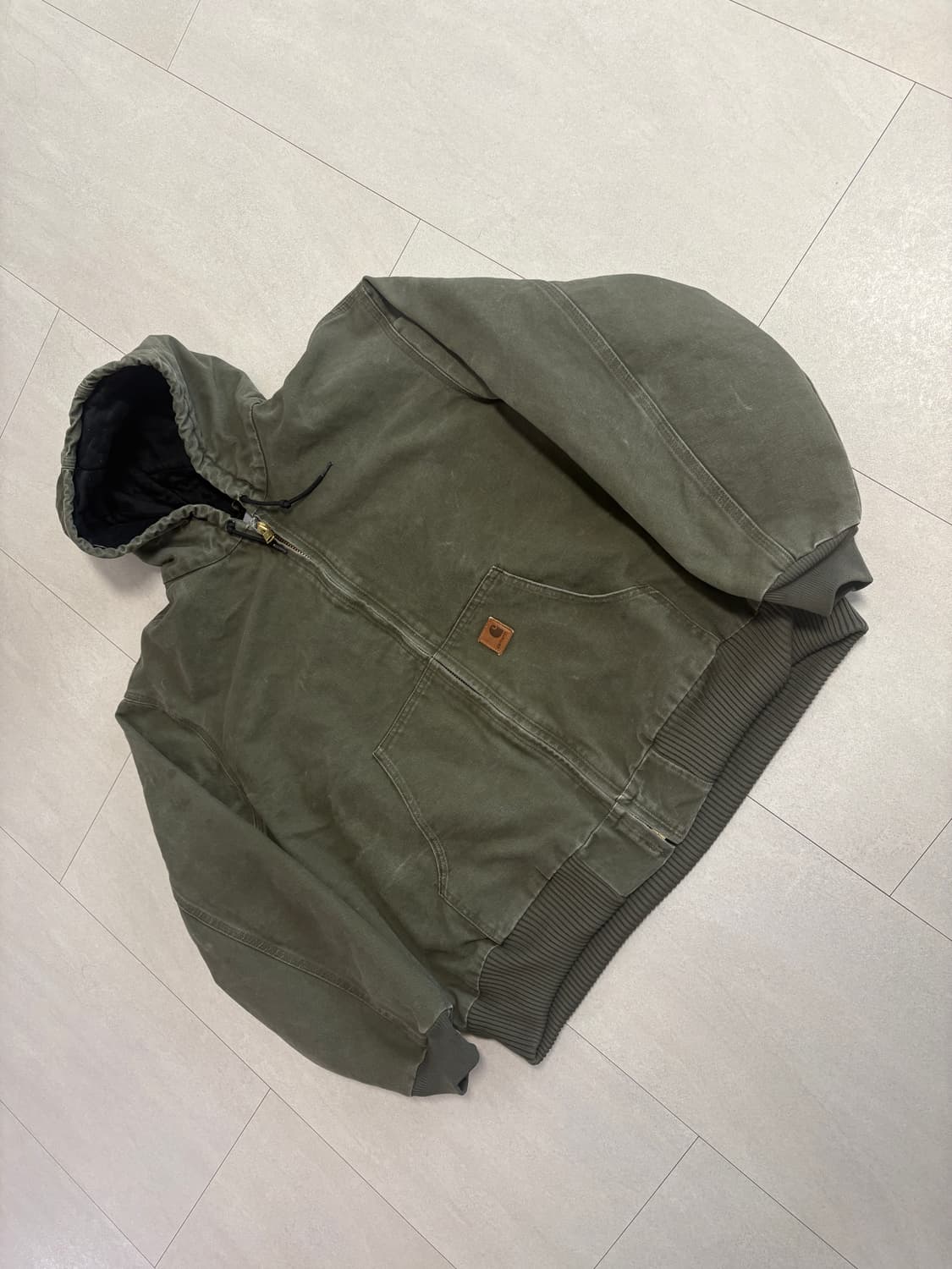 [2XL] 칼하트 빈티지 j130 arg 액티브 아미그린 상품이미지1