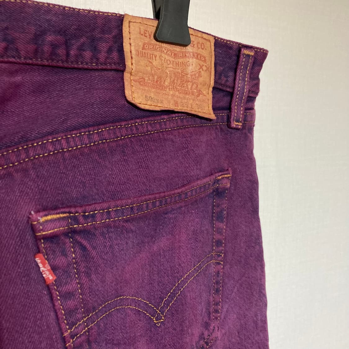 (90's) 리바이스 501xx USA 퍼플 데님 청바지 상품이미지4