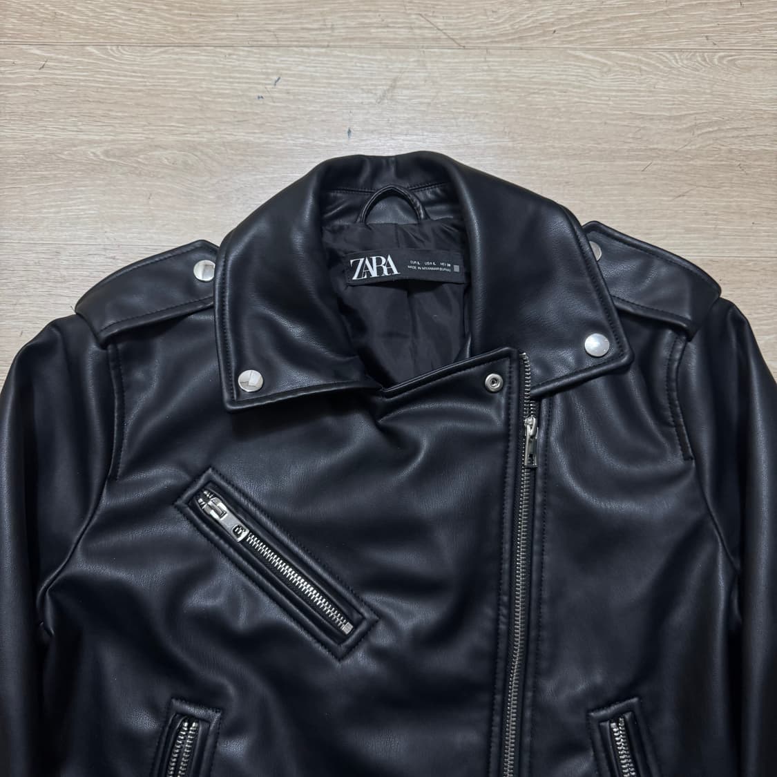 자라 싱글라이더 가죽 자켓 상품이미지2