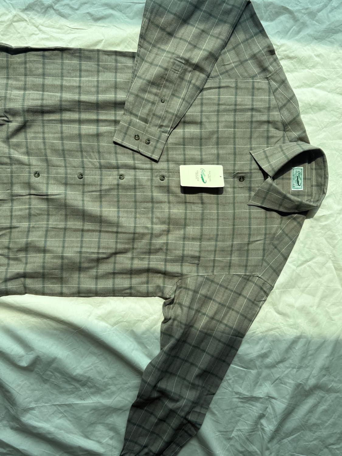 라코스테 베이지 체크 셔츠 상품이미지4