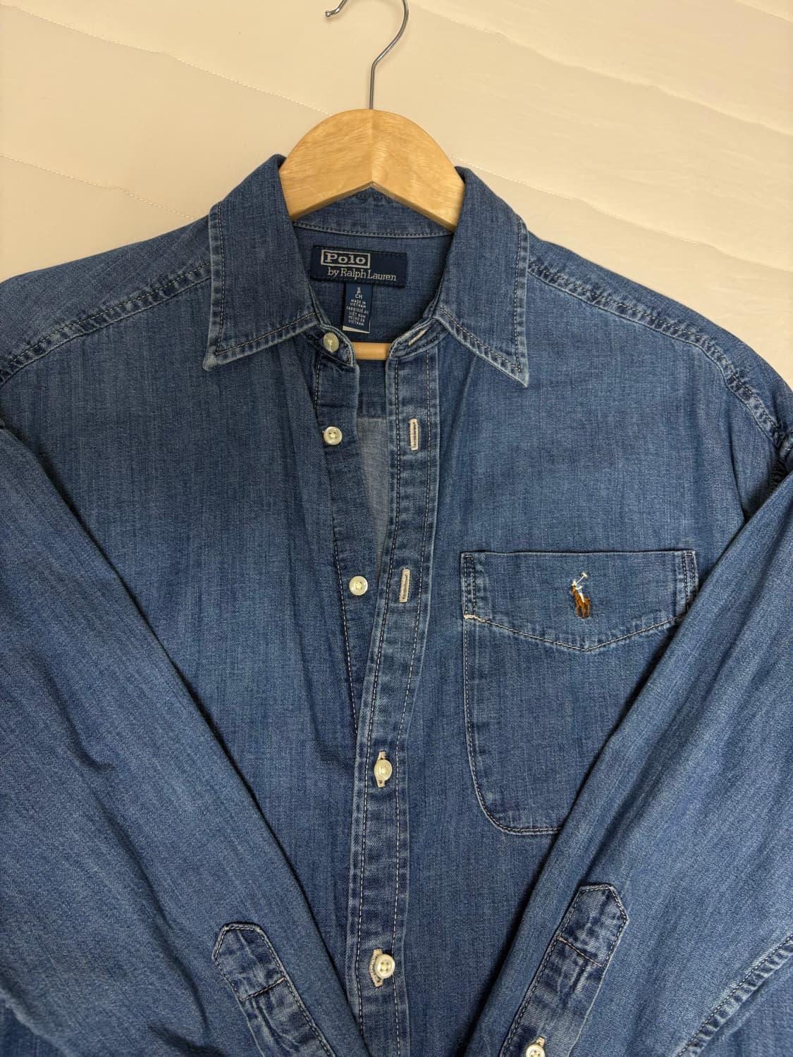 폴로 랄프로렌 여성 루즈핏 데님셔츠  상품이미지1