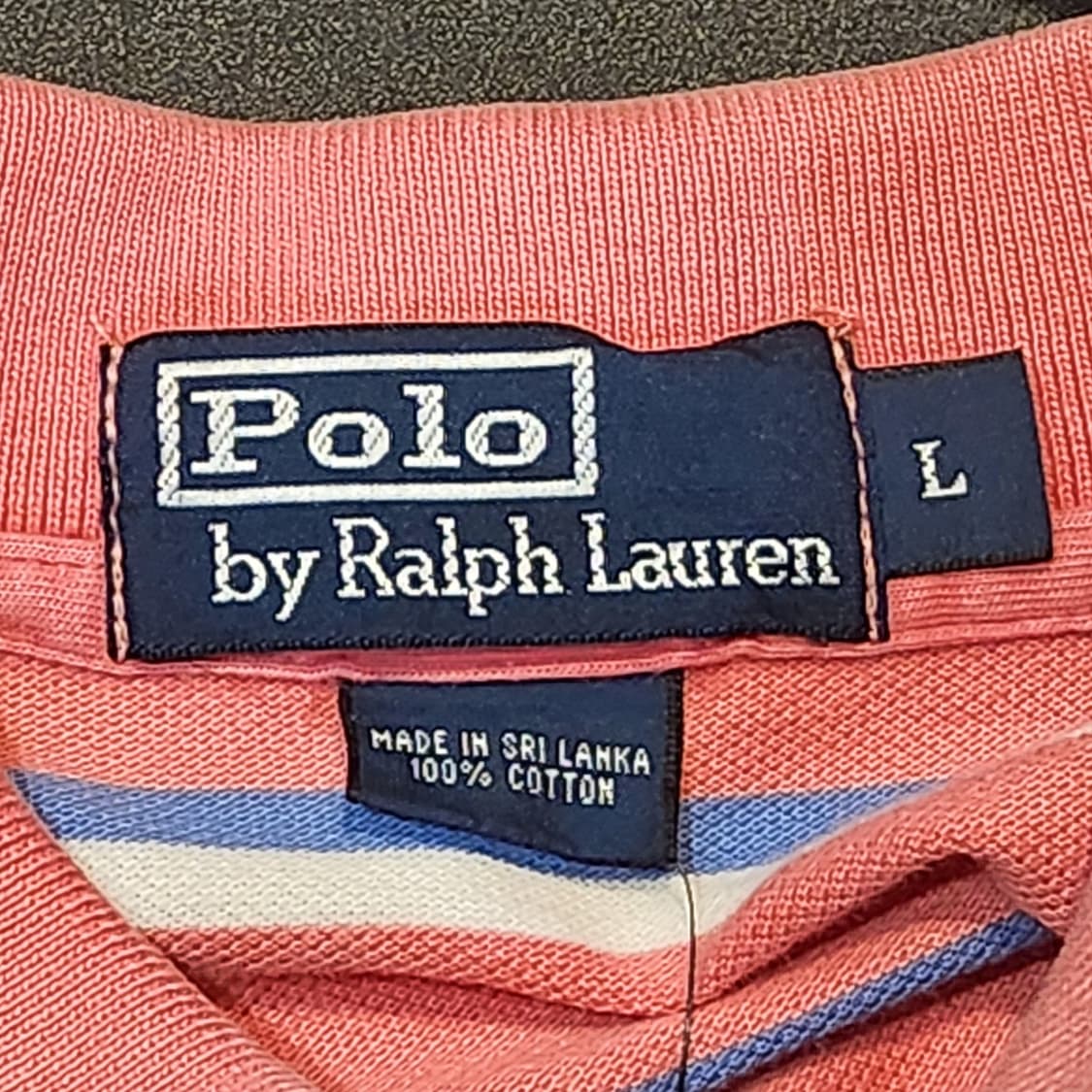 폴로 랄프로렌 스트라이프 반팔 카라티 (L) 상품이미지3