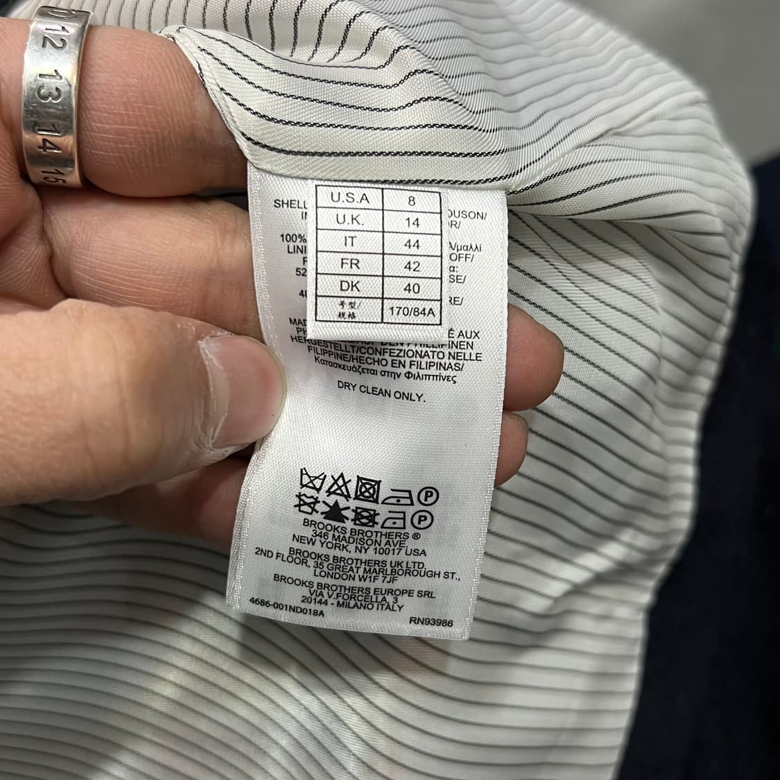  브룩스 브라더스 울 블레이저 y14431 상품이미지6