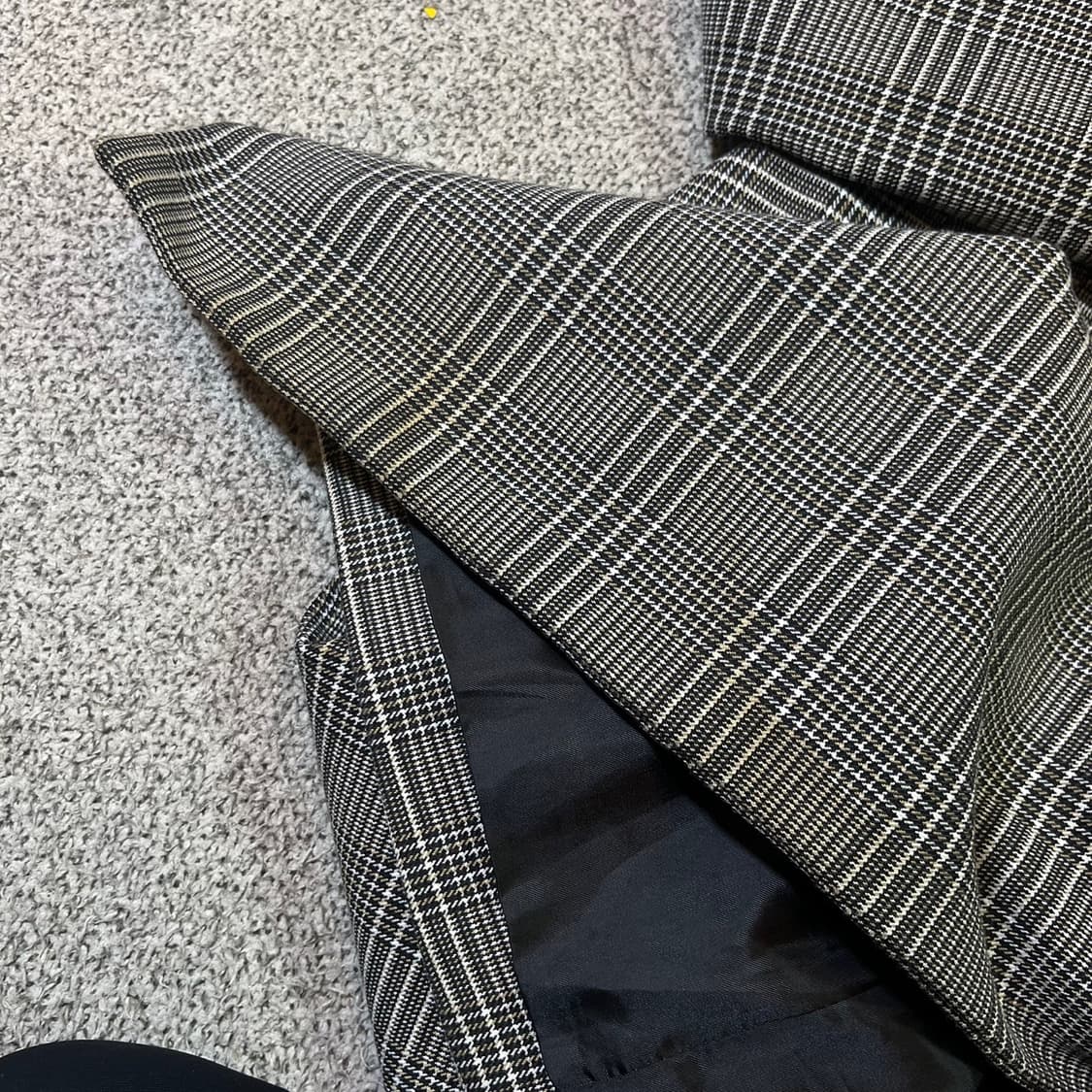 지오송지오 글렌체크 맥코트 상품이미지9