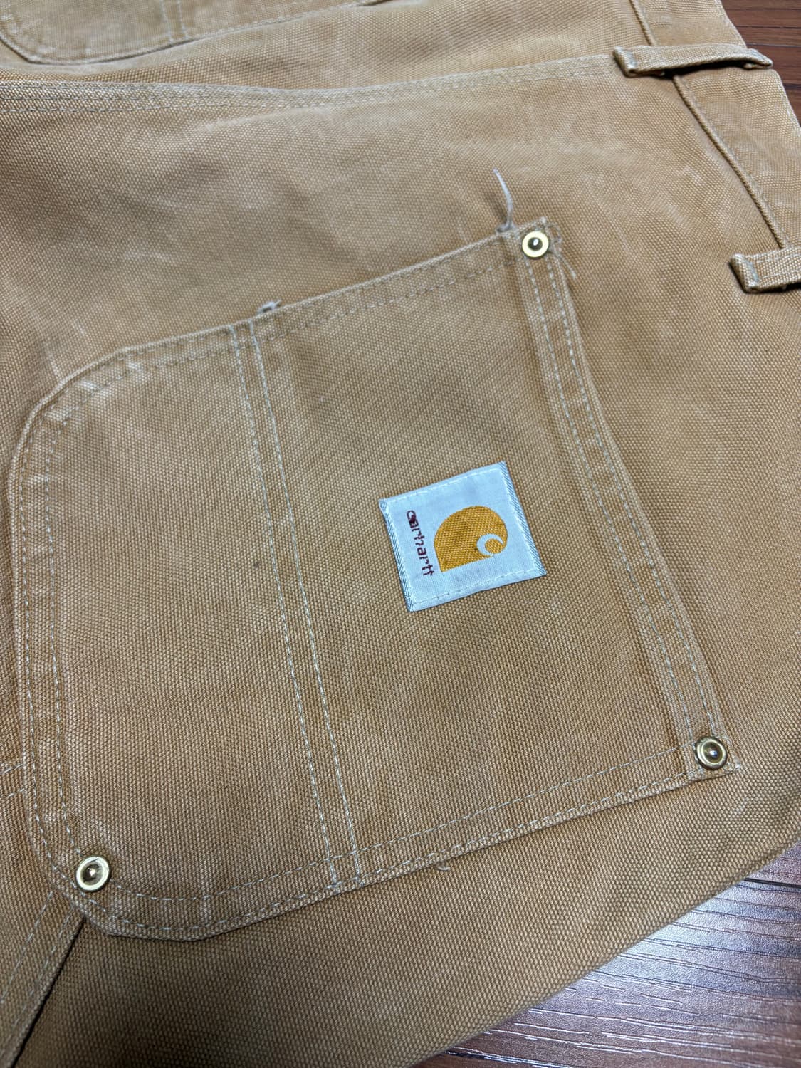 [38X30]90s 칼하트 더블니 Made in USA 상품이미지3