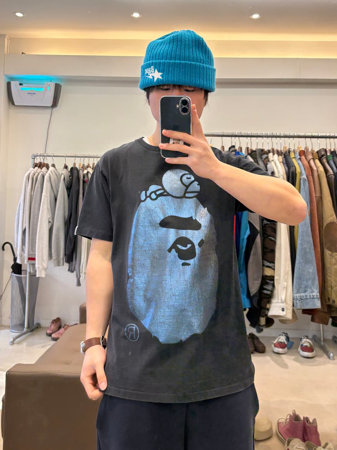 베이프 포일 마일로 온 빅 에이프 반팔 티셔츠 상품이미지8