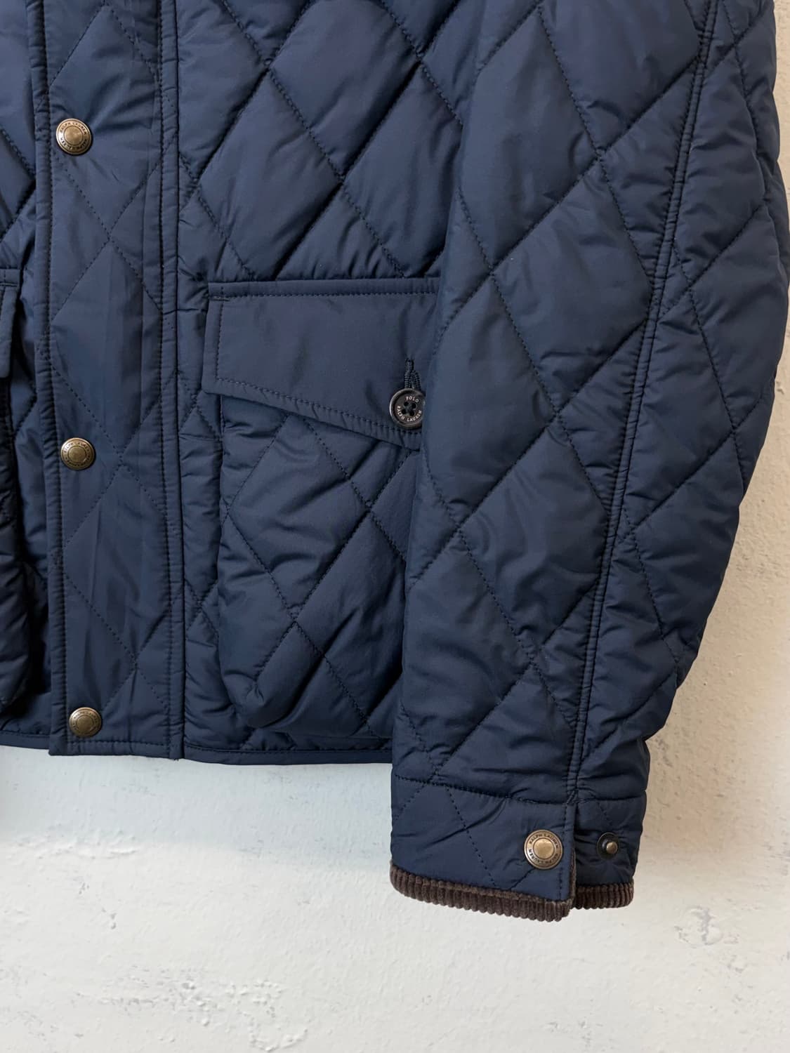 폴로랄프로렌 보이즈 큐알라벨 퀼팅 자켓 네이비 상품이미지5