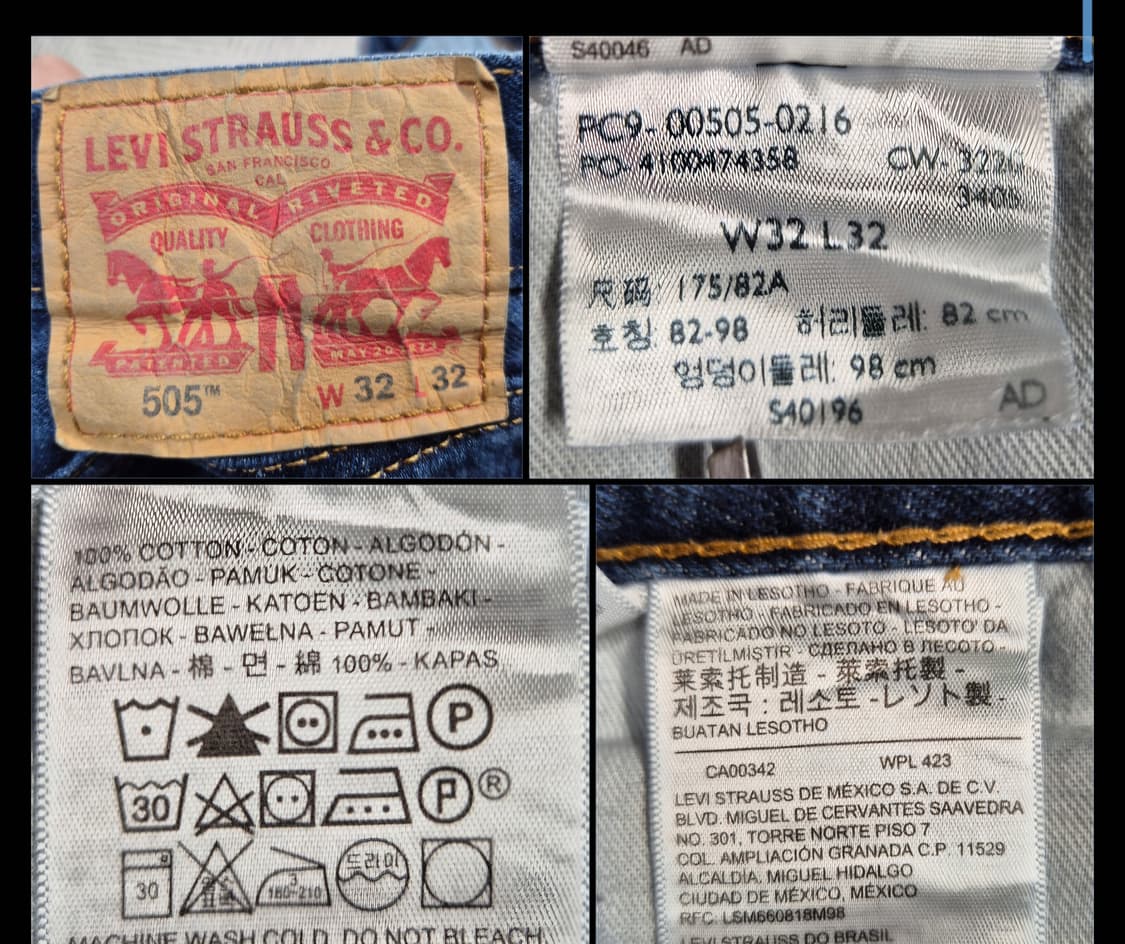 리바이스 505 32/32 ( p34 ) 상품이미지4
