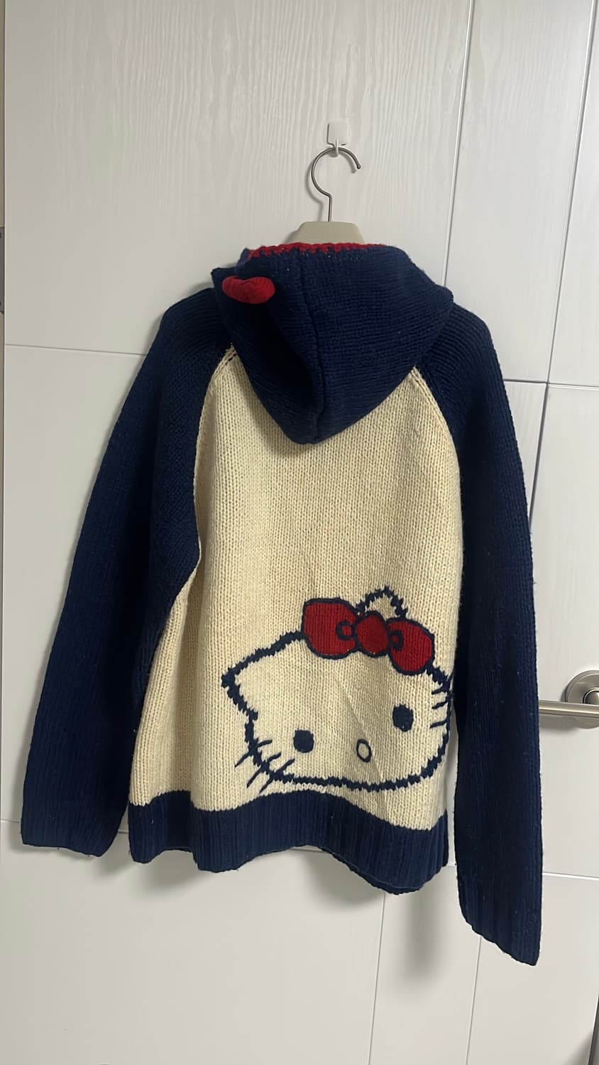 헬로키티 니트 후드 코위찬가디건 3L (44-77 ) 정품 상품이미지4