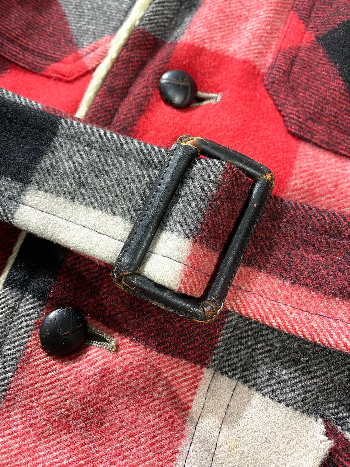 [M] Mcgregor 맥그리거 빈티지 시어링 울 체크 자켓 상품이미지5