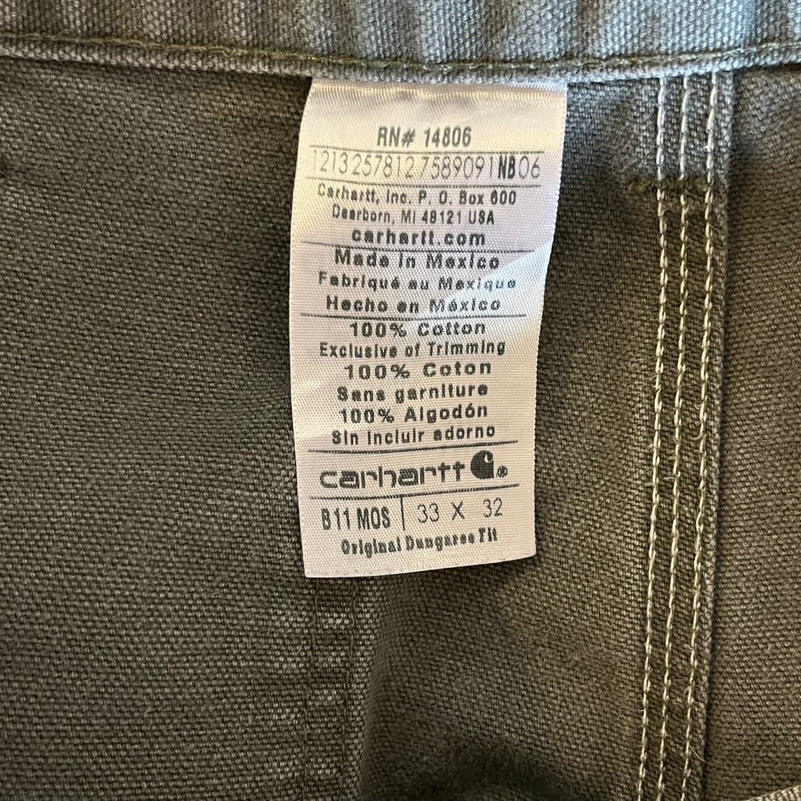 칼하트 카펜터 팬츠 상품이미지6