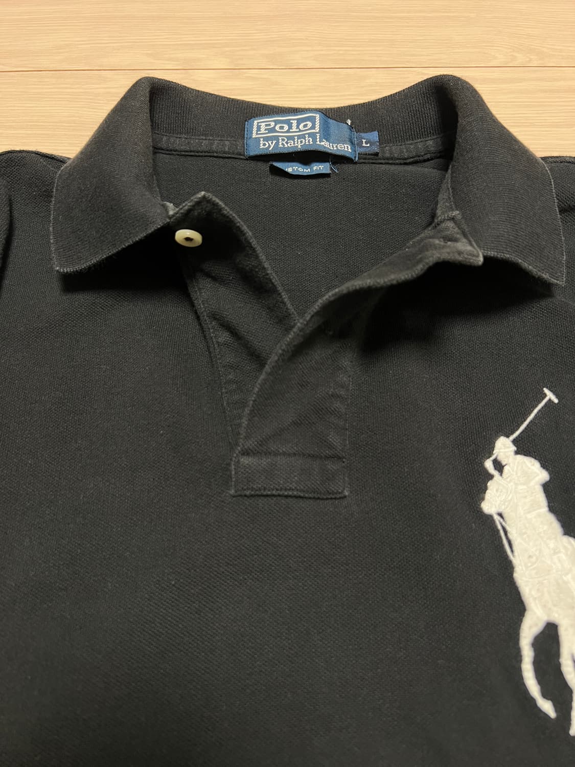 Polo Ralph Lauren 블랙 빅포니 럭비 폴로 셔츠 / L 상품이미지4