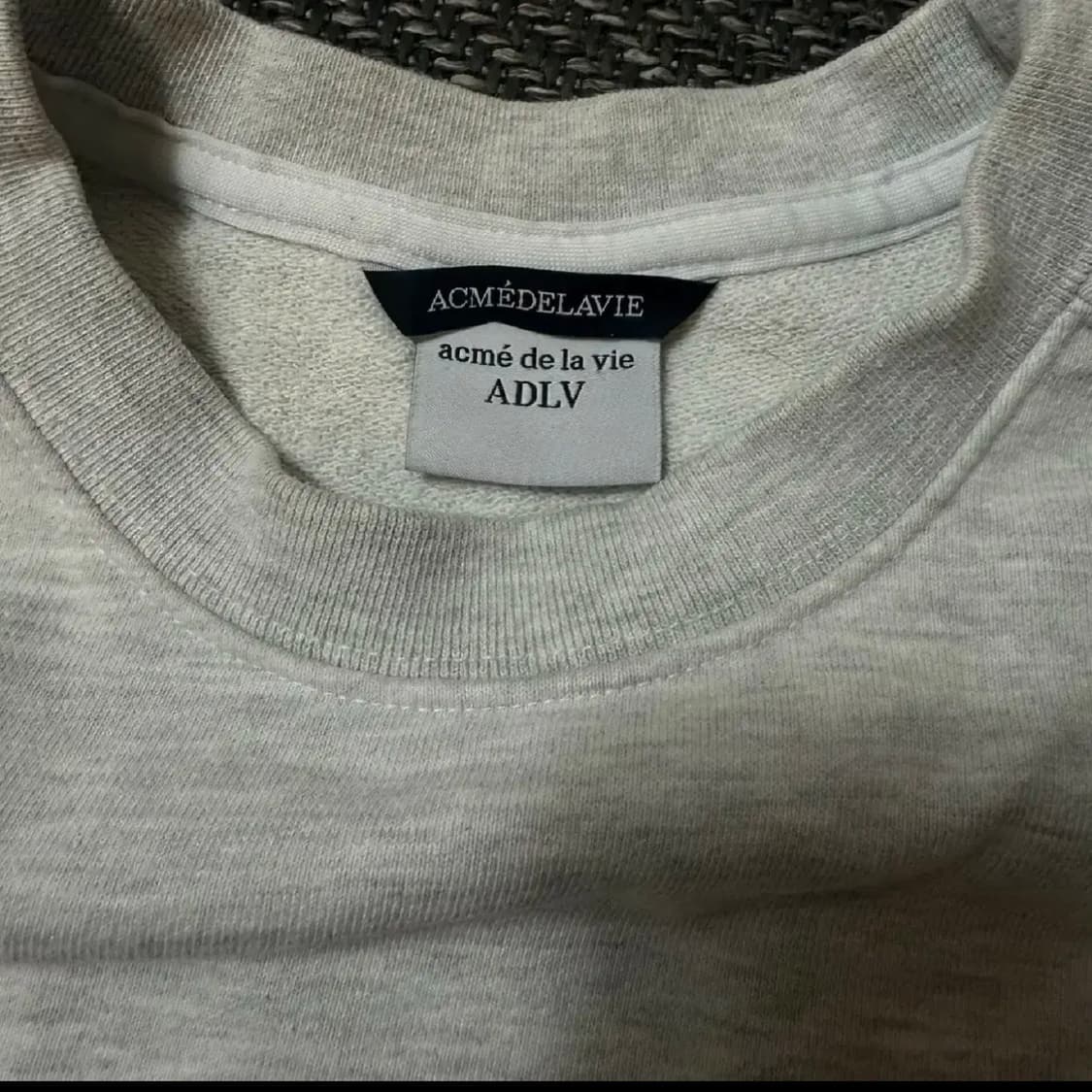 아크메드라비 ADLV 그레이 맨투맨 M 상품이미지2
