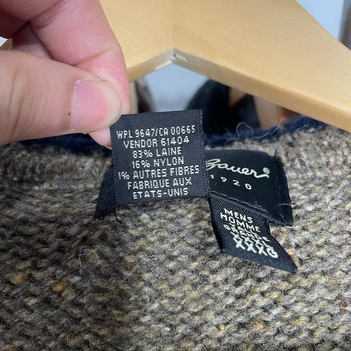 1990s USA 에디 바우어 보카시 브이넥 니트 상품이미지7