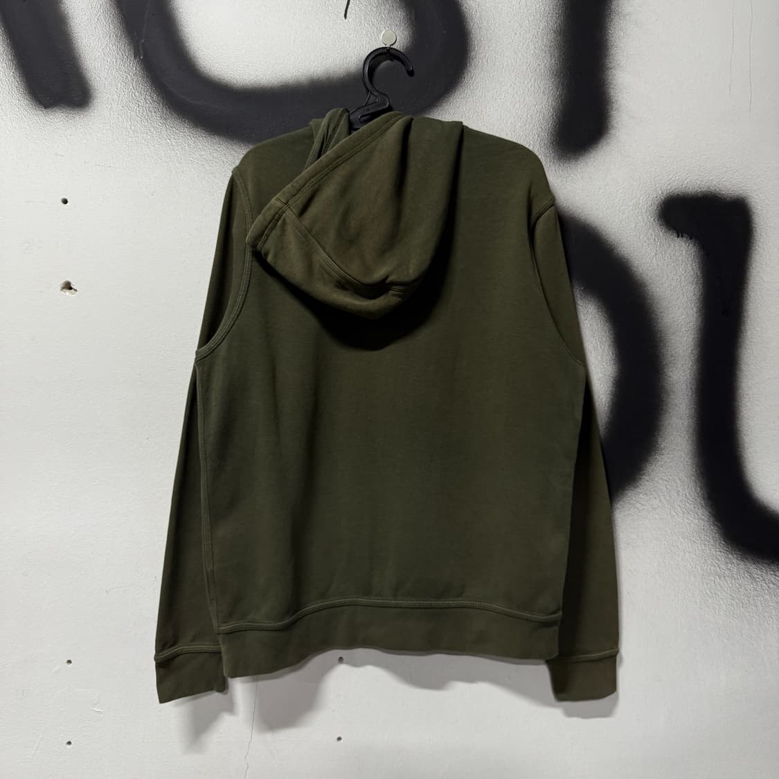 나이키 스몰 스우시 하이넥 집업 후디 카키 상품이미지2