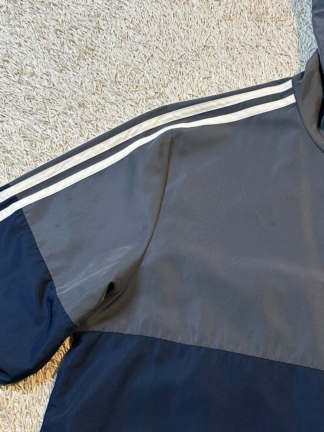 아디다스 삼각로고 사이드라인 배색 후드 바람막이 자켓 상품이미지4