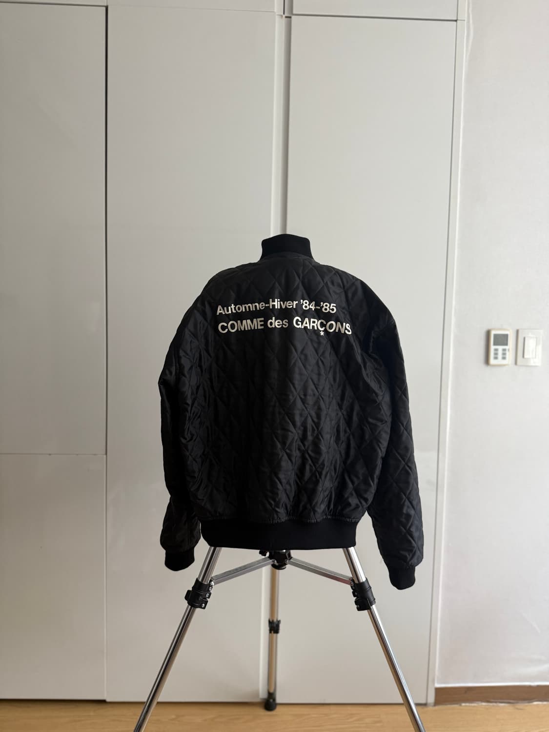 CDG 퀼티드 84-85 스태프 블루종 블랙 M 상품이미지3