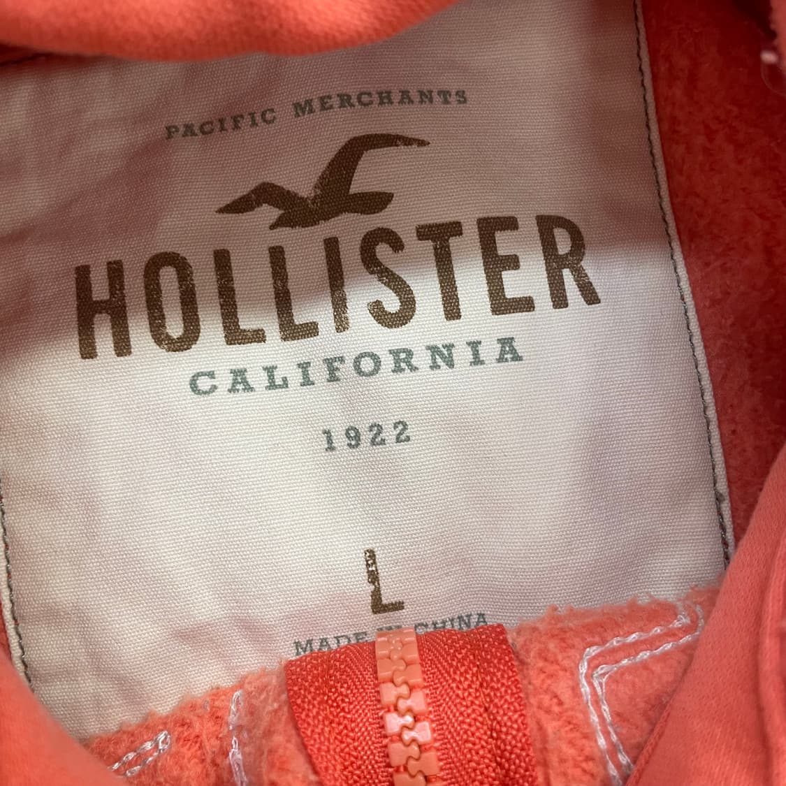 홀리스터 아치 로고 후드집업 오렌지 상품이미지3