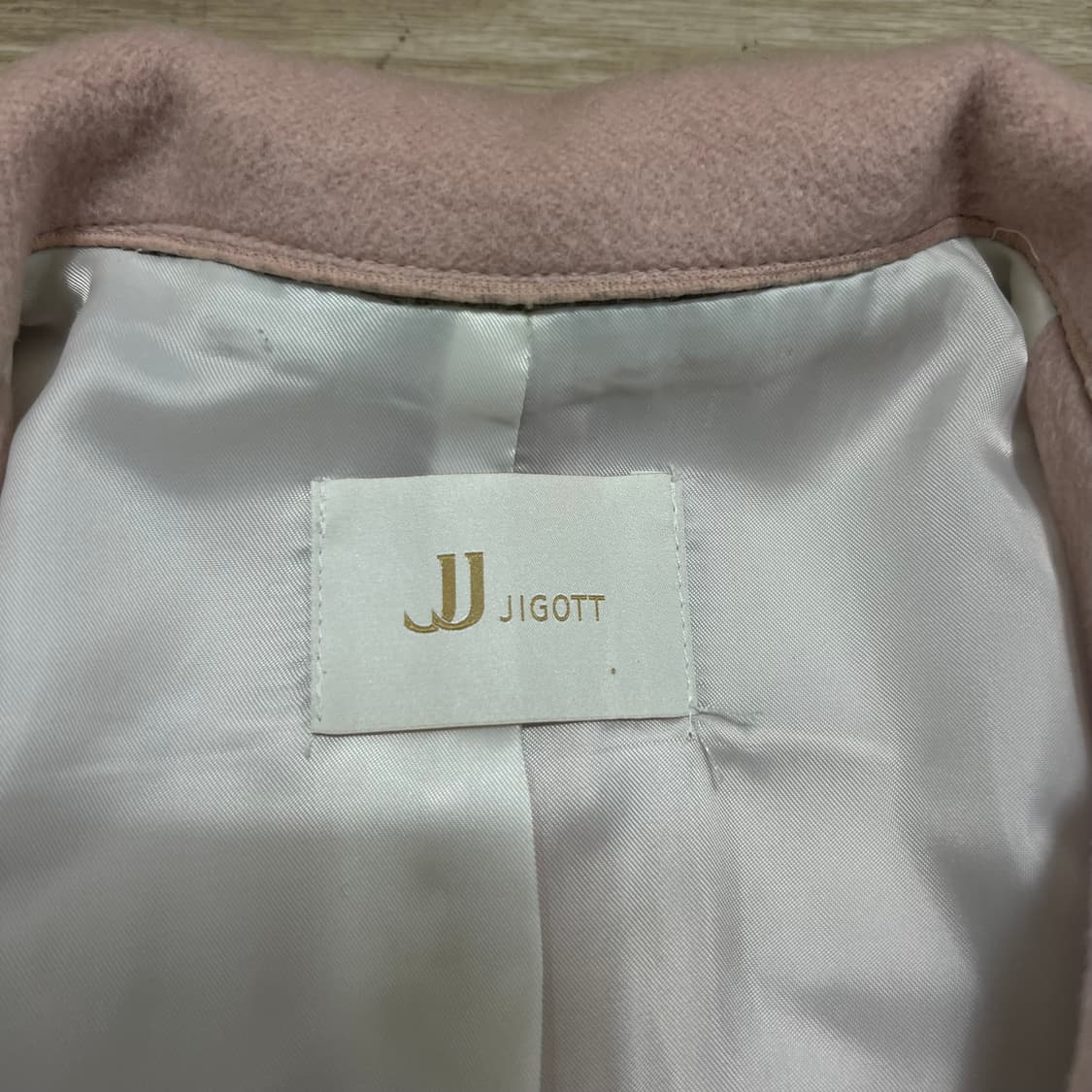 JJ 지고트 여성 모직 비스코스 코트 [핑크] 85-88-155 상품이미지4