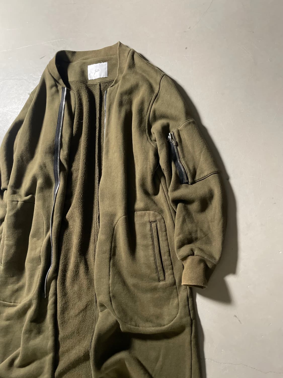 지에다 Long Zip Fleece Coat 상품이미지3