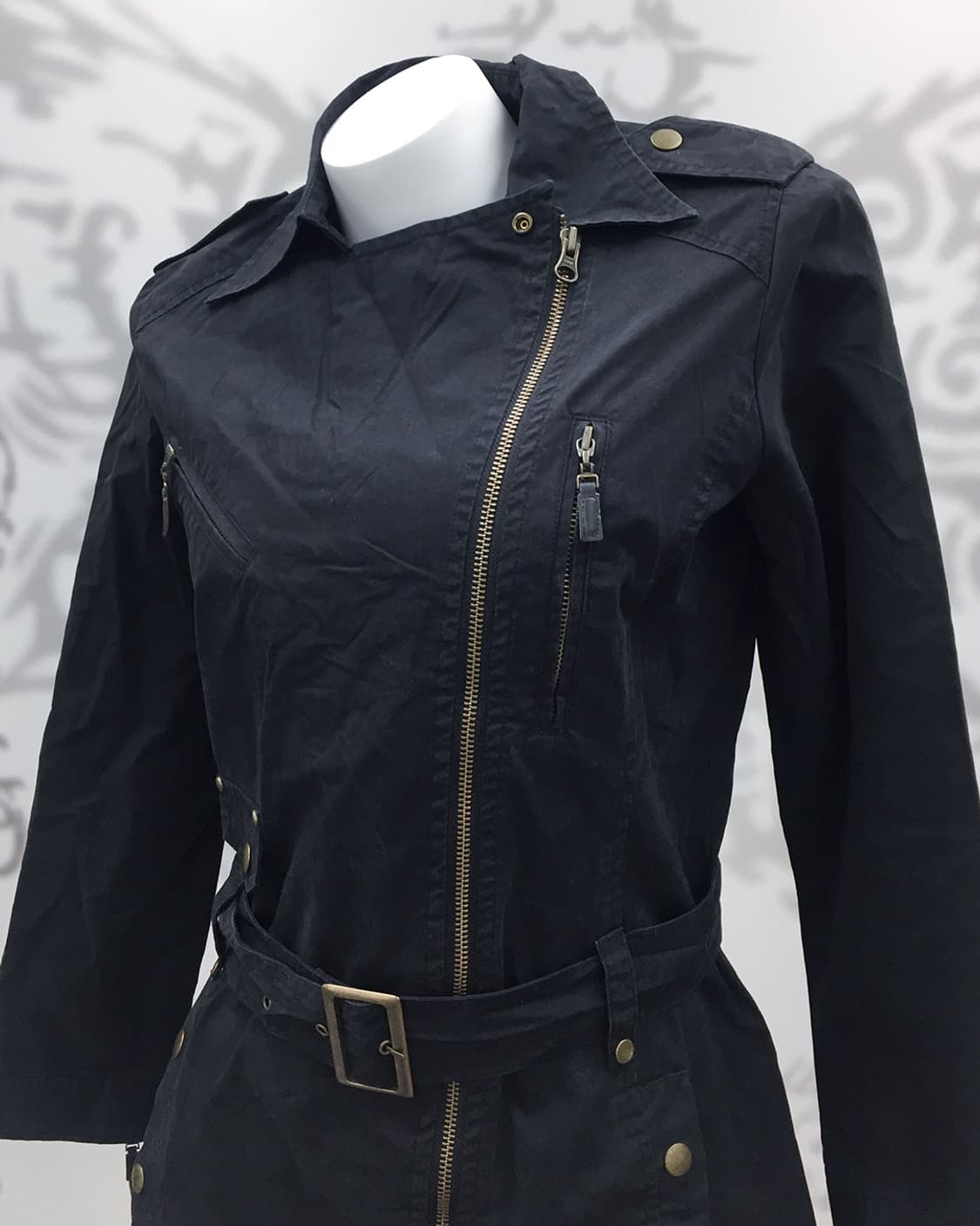 Slim Fit Belted Moto Jacket 상품이미지6