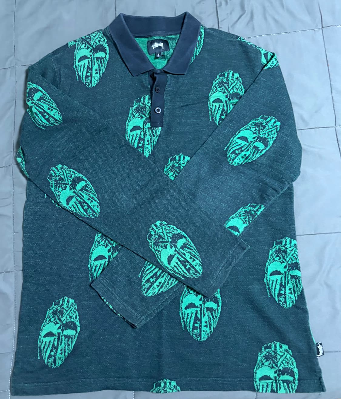 스투시 마스크 폴로 롱슬리브 L사이즈 상품이미지1