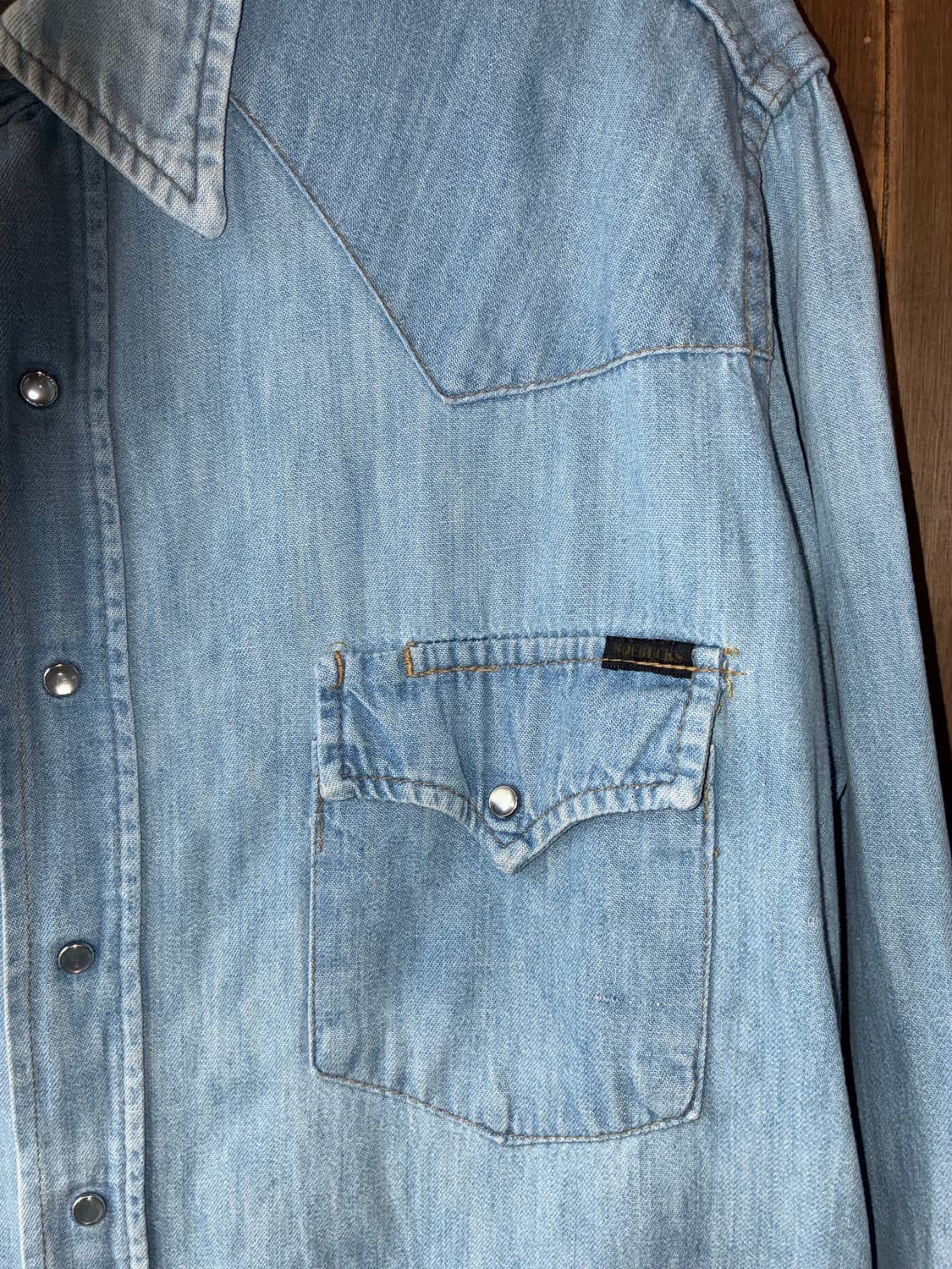 1980s Sears Western Wear Denim Shirt 상품이미지3