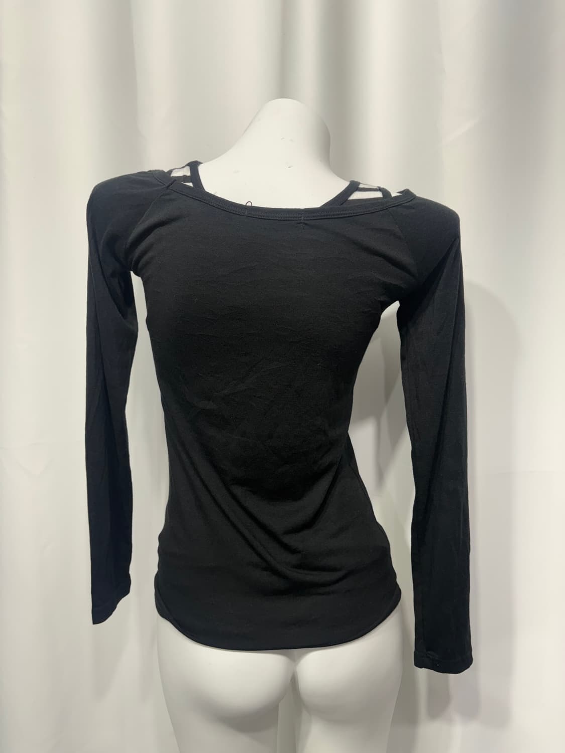 🎸블랙 프린팅 롱슬리브 - 스트라이프 슬리브리스🎸 상품이미지8