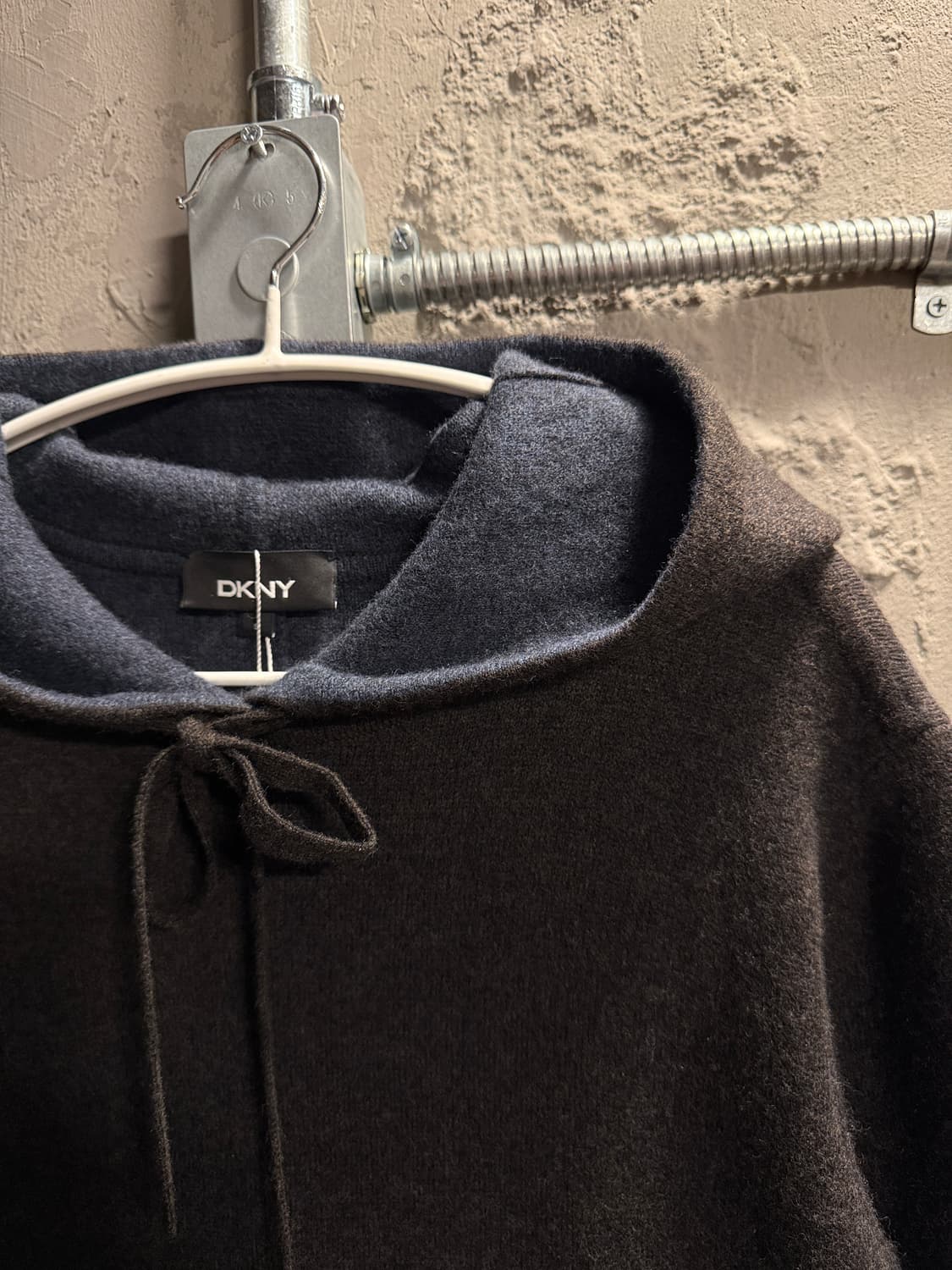 DKNY 캐시미어 블렌드 후드 니트 원피스 S 상품이미지3