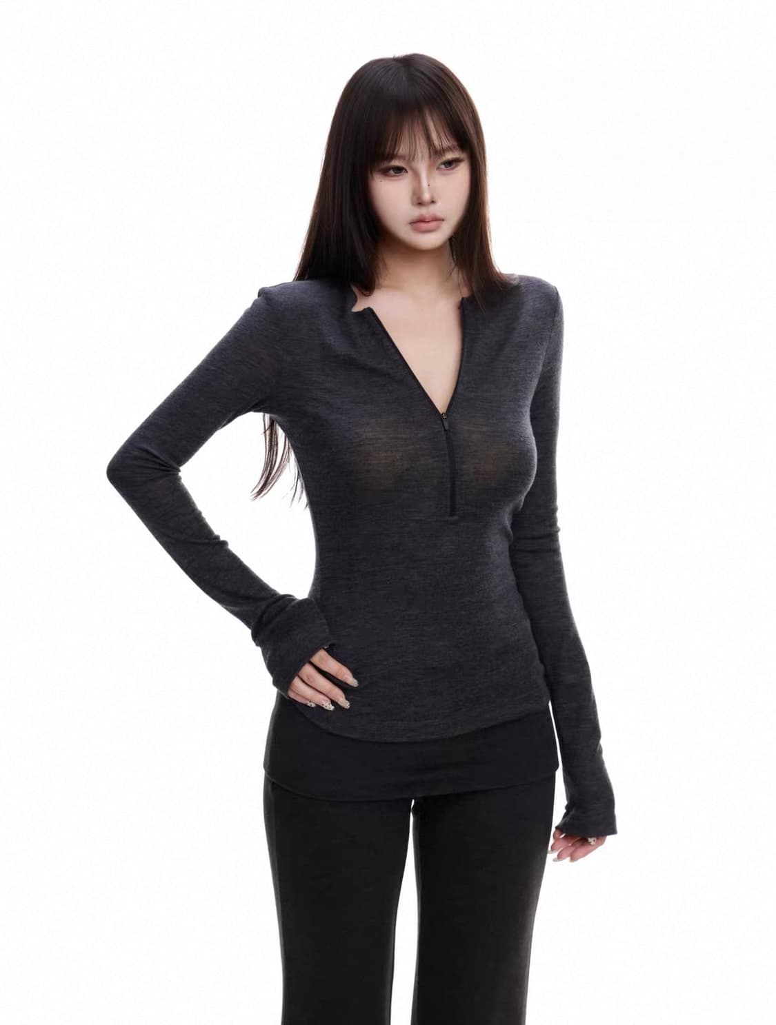 여성 긴소매 티셔츠 상품이미지2