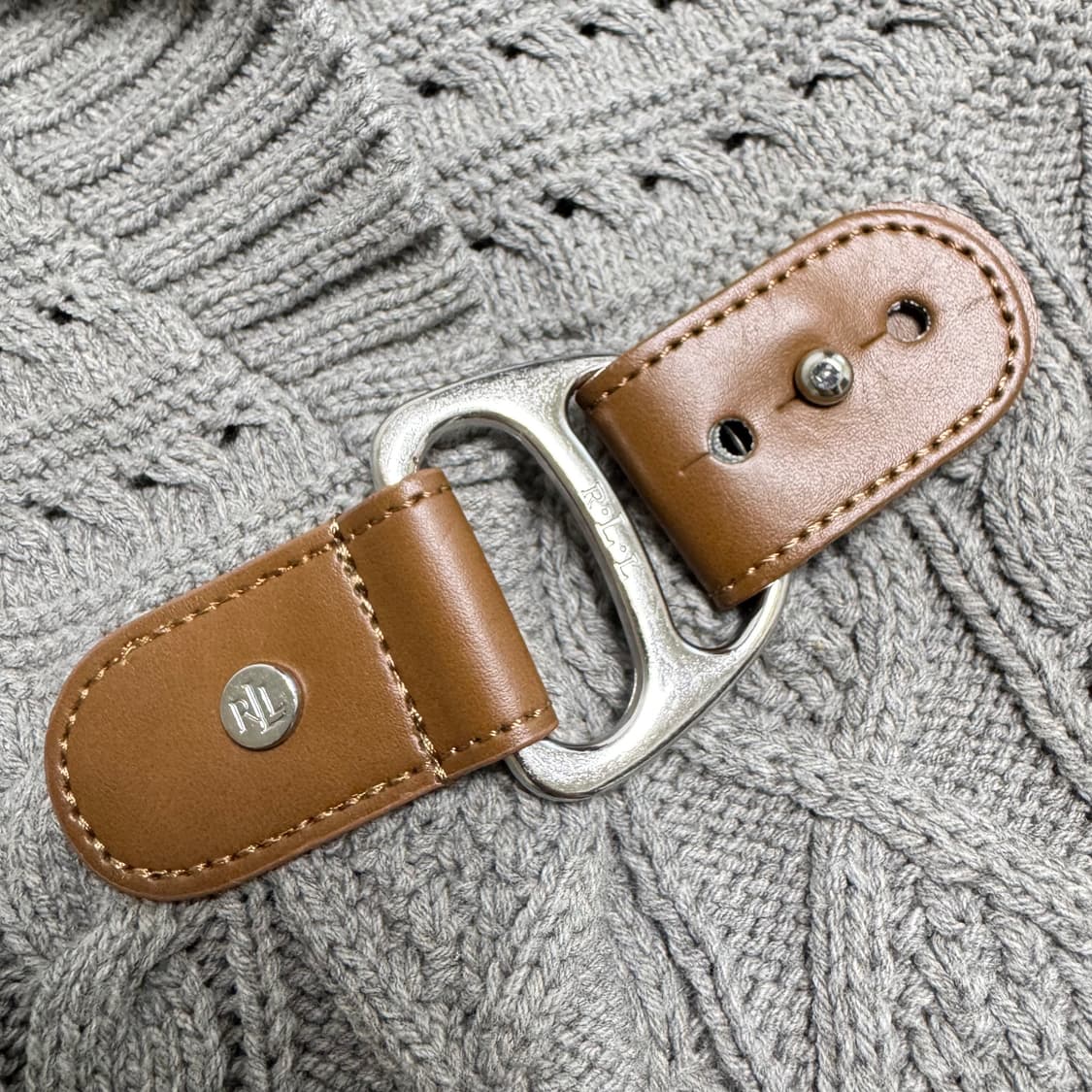 폴로 랄프로렌 케이블 니트 버클 스웨터 XS 상품이미지3