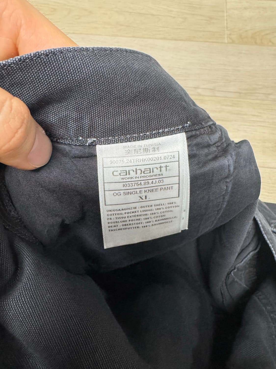 [XL] 칼하트wip og 싱글니 블랙스톤워시드 상품이미지6