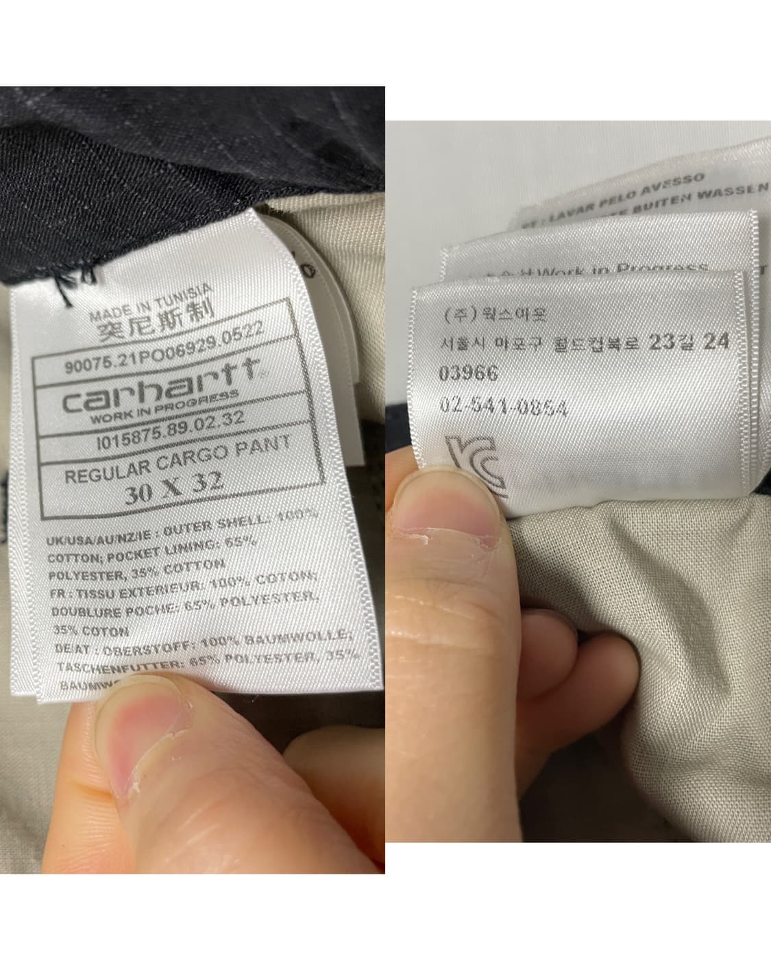 칼하트 레귤러 립스탑 카고 워크팬츠 30 _ 블랙 상품이미지10