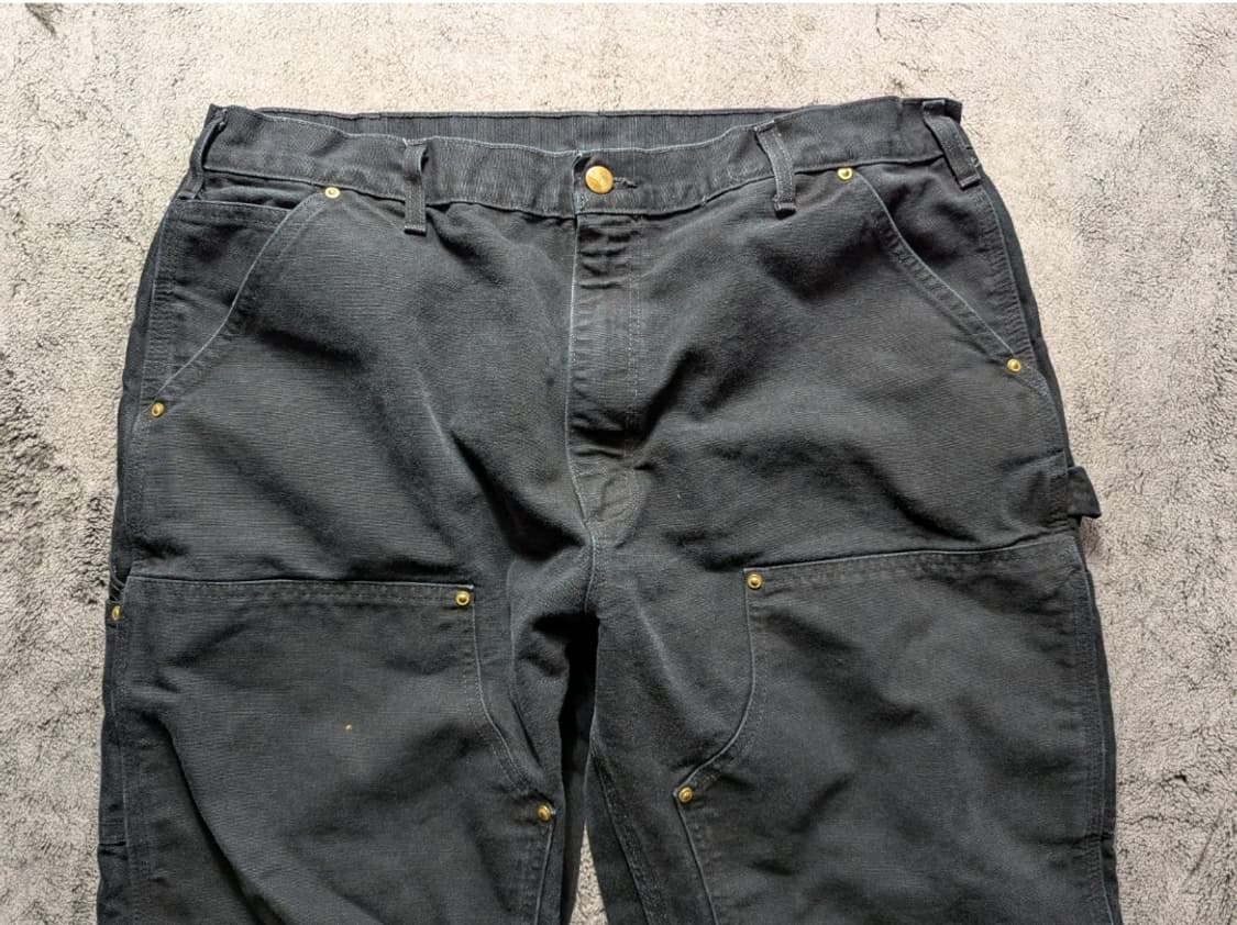 OG USA Vintage 칼하트 B01 BLK 더블니 팬츠 38X30 상품이미지3