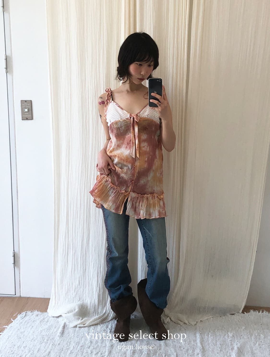 vintage side tape bootcut denim 상품이미지1