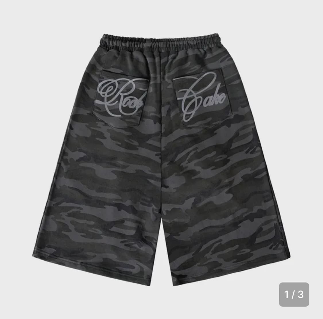 락케이크 카모 스크립트 버뮤다 팬츠 상품이미지1