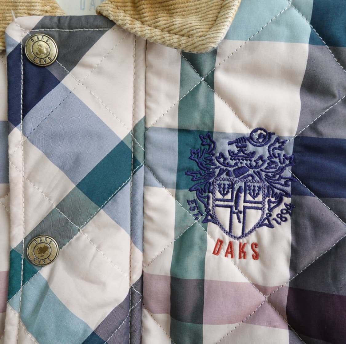 DAKS 닥스 키즈 브리티시 체크 퀼팅 자켓 1850 상품이미지7