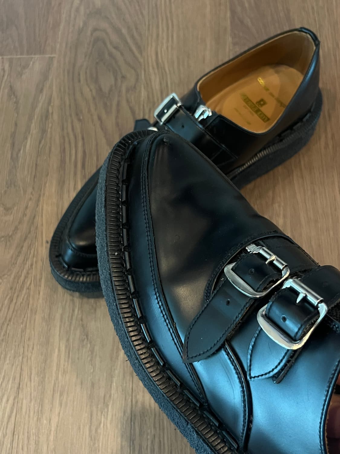 꼼데가르송 조지콕스 더블몽크 스트랩 슈즈 uk8 상품이미지3