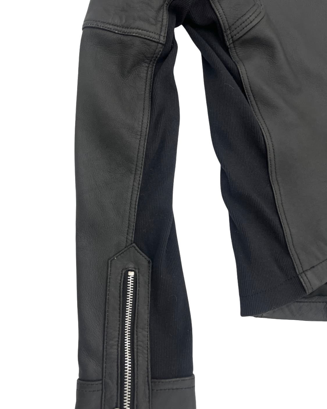 NO ID 레더 후드 3D 바이커 자켓 상품이미지6