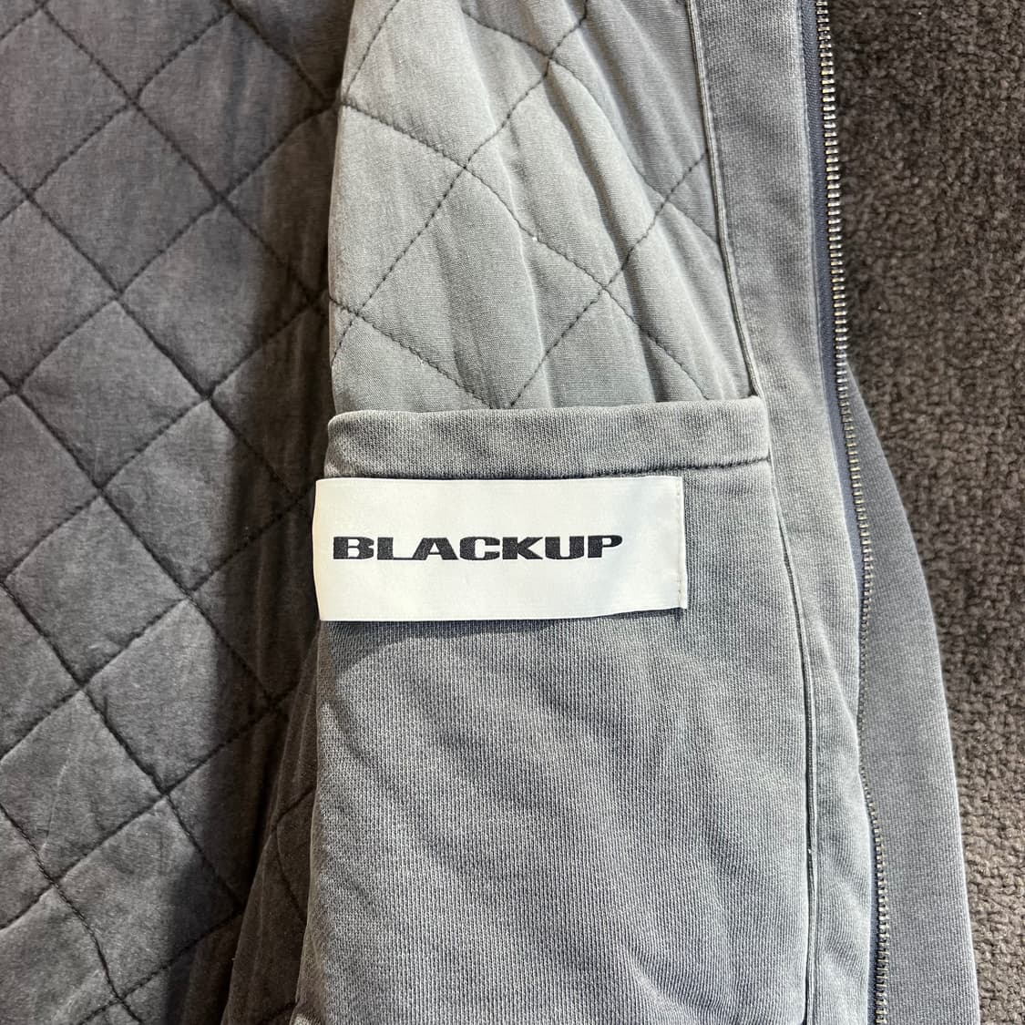 BLACKUP 워싱 후드 집업 상품이미지5