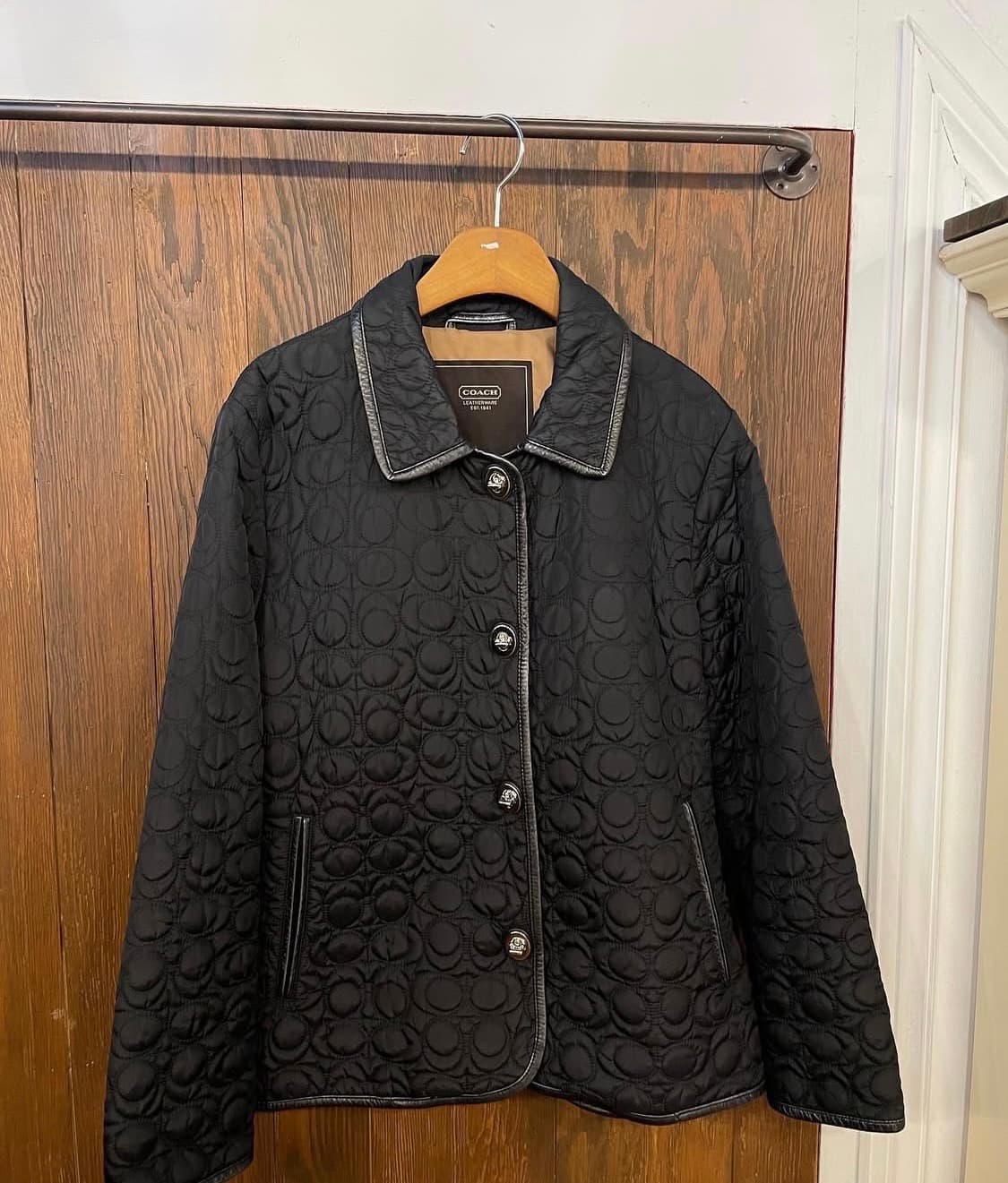 코치 퀼팅자켓 블랙 상품이미지2