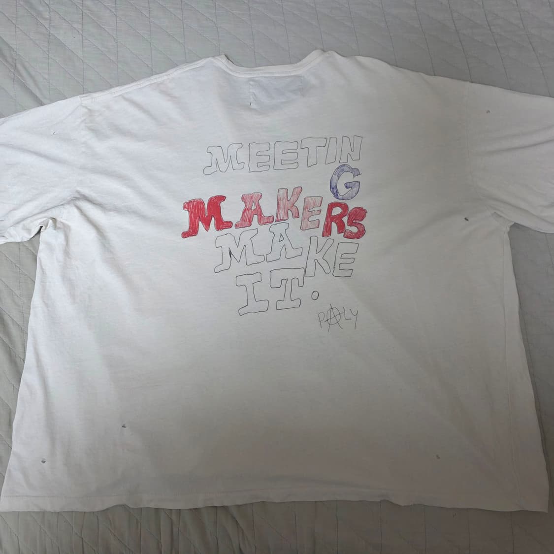 [XL] 팔리할리우드 스컬 프린팅 티셔츠 화이트 상품이미지6