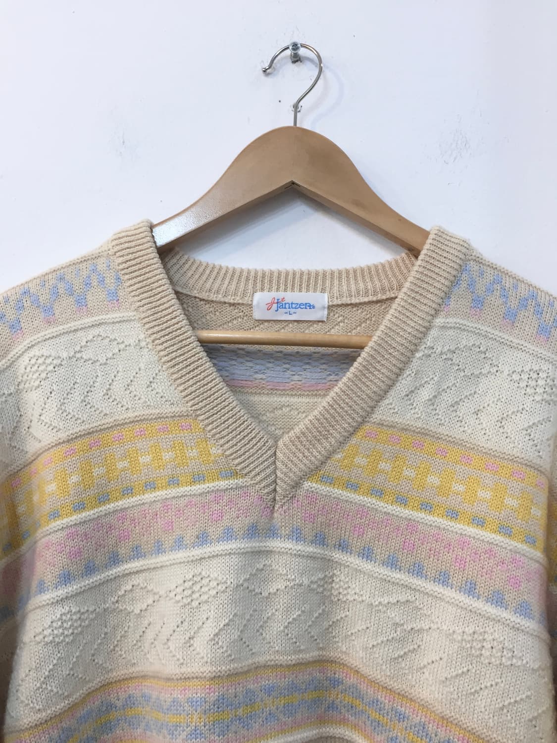 빈티지 파스텔 노르딕 니트 상품이미지5