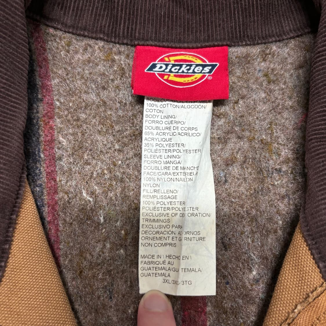 올드 디키즈 브라운 디트로이트 워크 자켓 3xl xxxl 상품이미지5