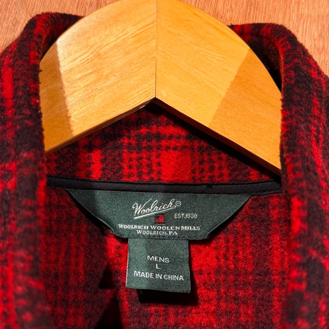 울리치 버팔로체크 플리스 조끼 베스트 L 105 상품이미지4