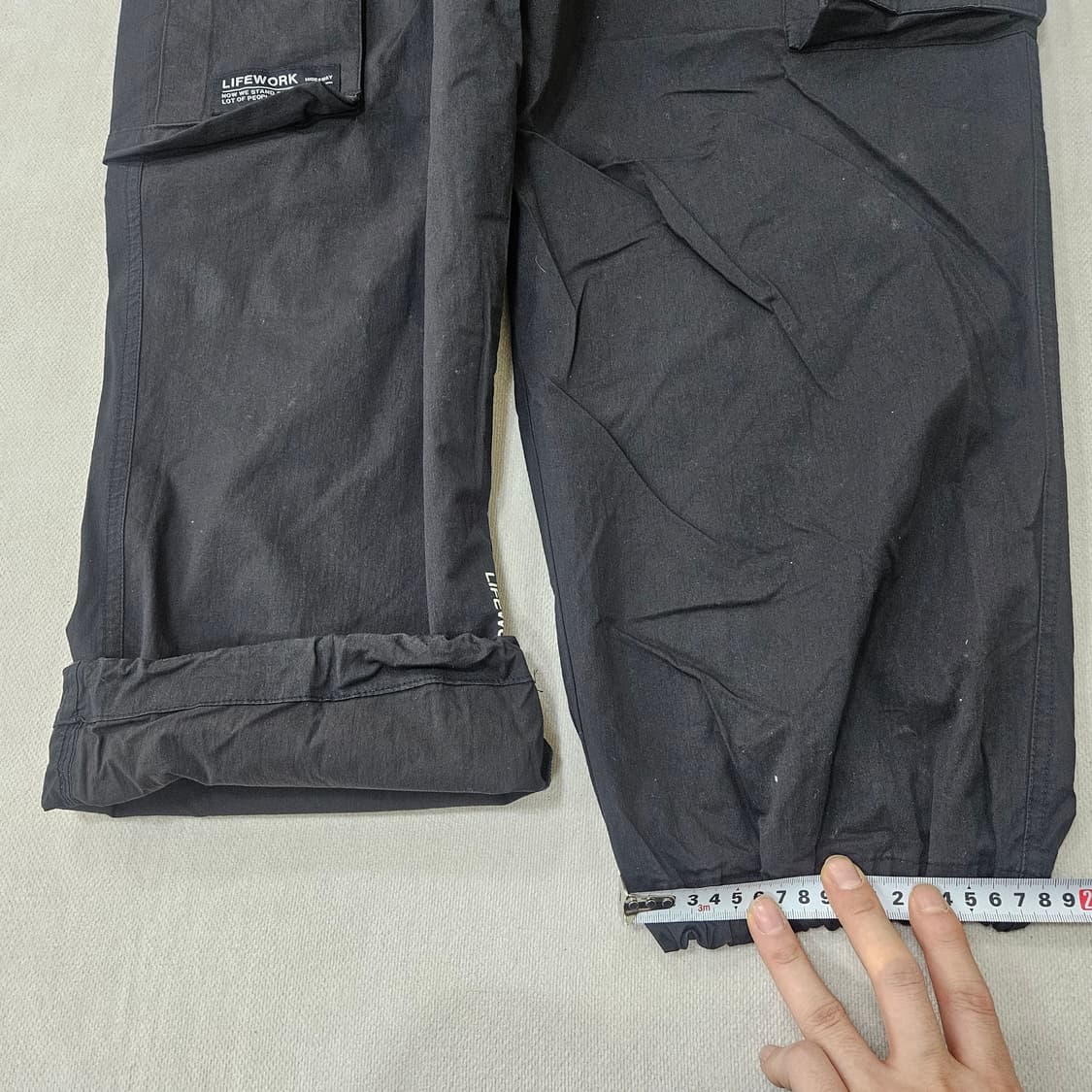 L 라이프워크 블랙 카고 조거 팬츠 0310Y 상품이미지7