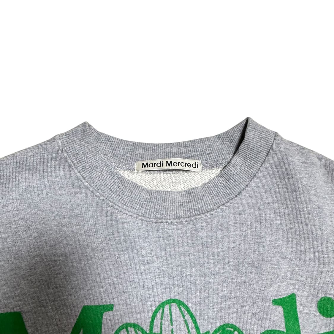 마르디 메크르디 플라워 맨투맨 회색 상품이미지3