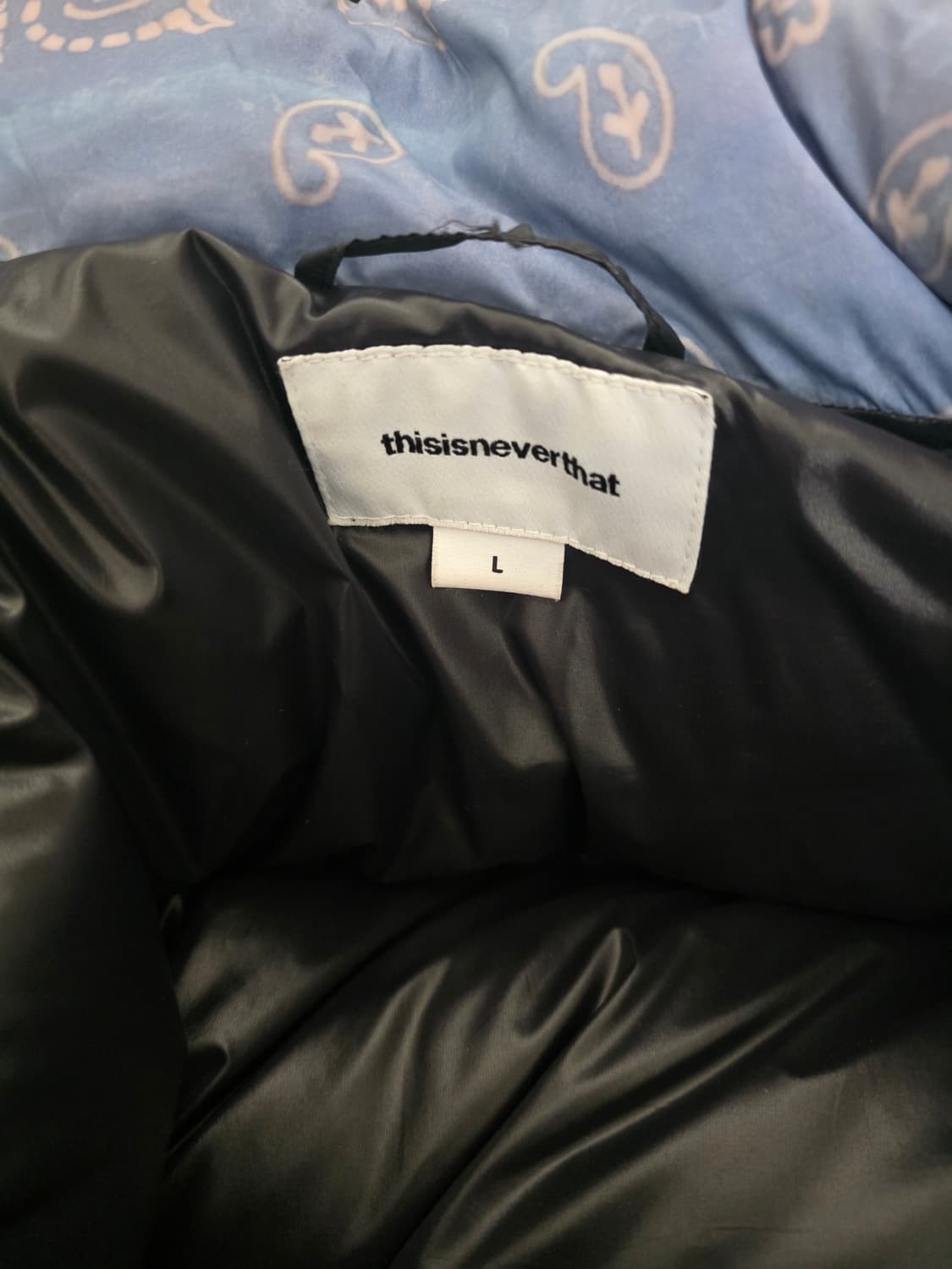 디스이즈네버댓 패딩  pertex down 자켓 페이즐리 L 상품이미지5