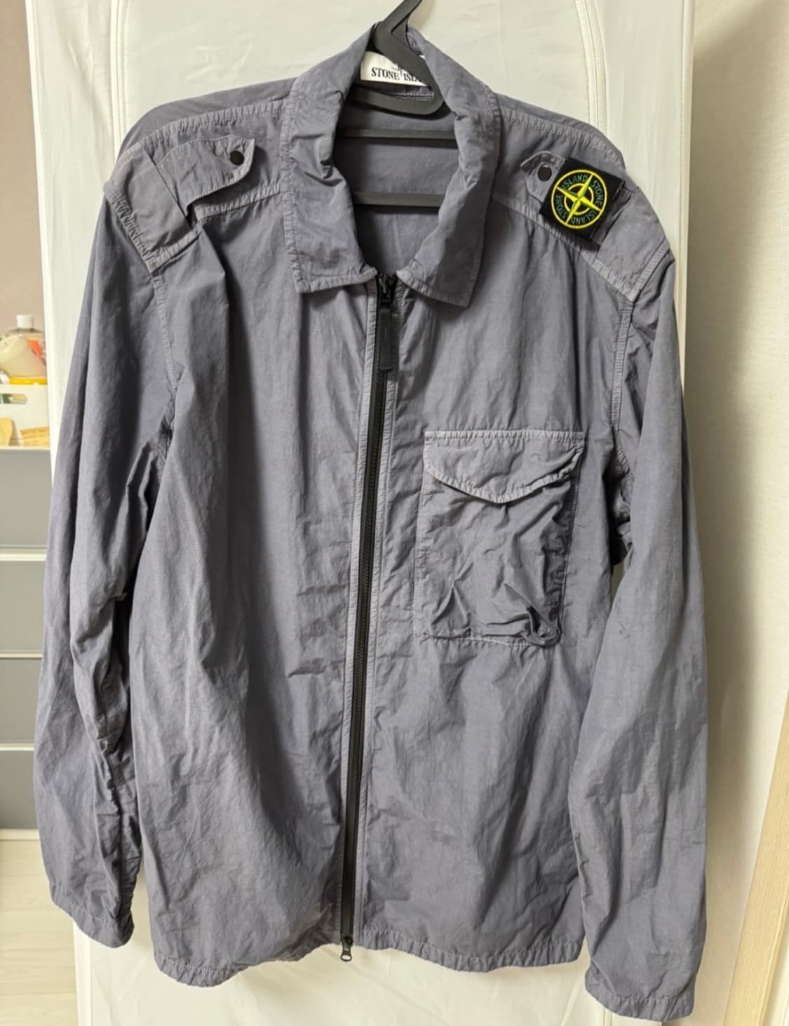 스톤아일랜드 올드이펙트 오버셔츠 XL 백화점판 상품이미지1